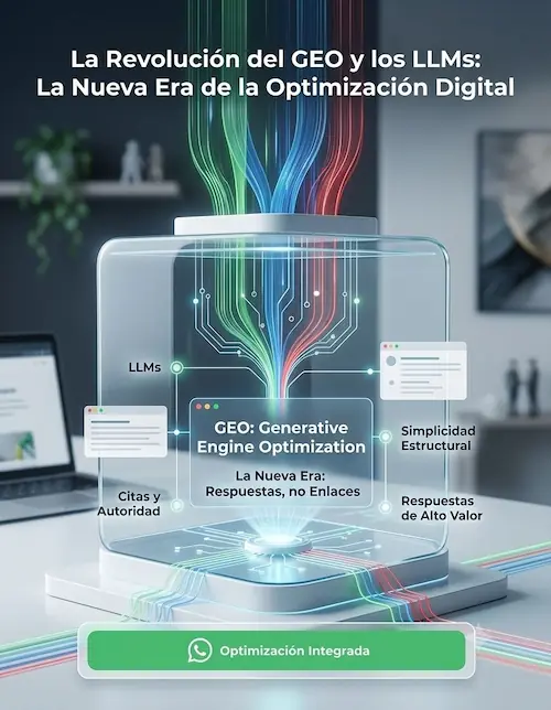 La Importancia Actual: Visibilidad en un Mundo sin Clics La urgencia de adoptar estrategias de GEO radica en el cambio radical del comportamiento del consumidor: Respuestas Conversacionales Inmediatas: Los usuarios valoran el tiempo. En lugar de navegar por múltiples pestañas para comparar opciones, los LLMs sintetizan la información en un solo bloque coherente.